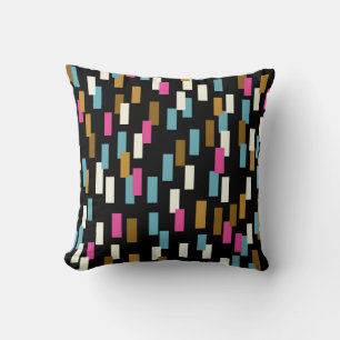 Coussin motif Abstrait aux formes géométriques texturées.