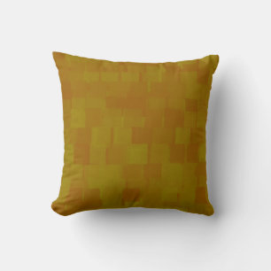 Coussin Motif Abstrait Brun Vert