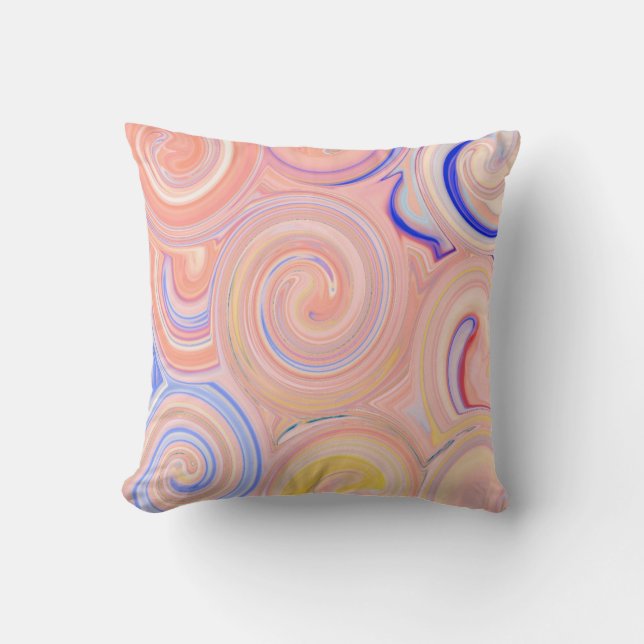 Coussin Motif abstrait coloré (Recto)