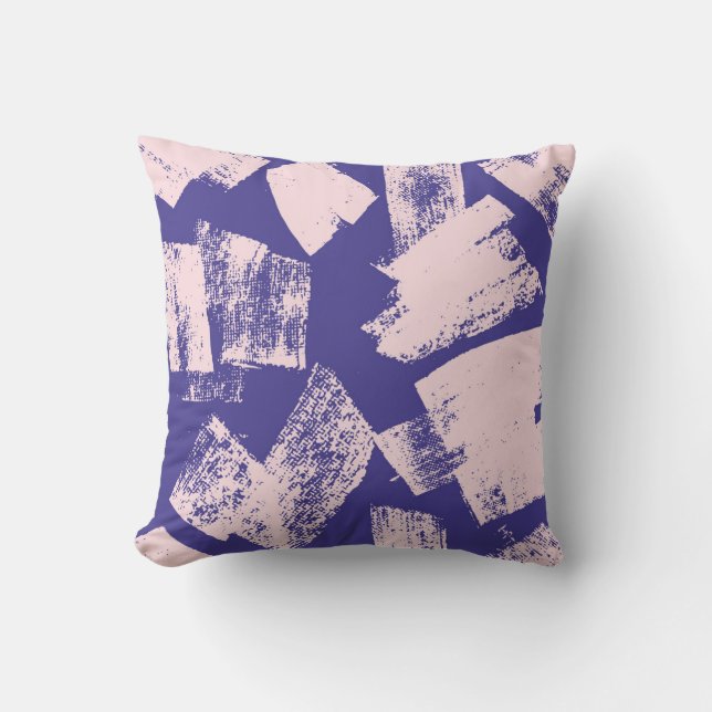 Coussin motif Abstrait créatif transparent avec brosse str (Recto)