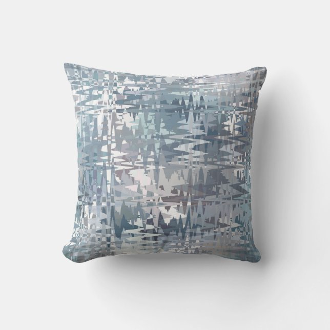 Coussin Motif Abstrait de Couleurs Douces et Pastel (Recto)