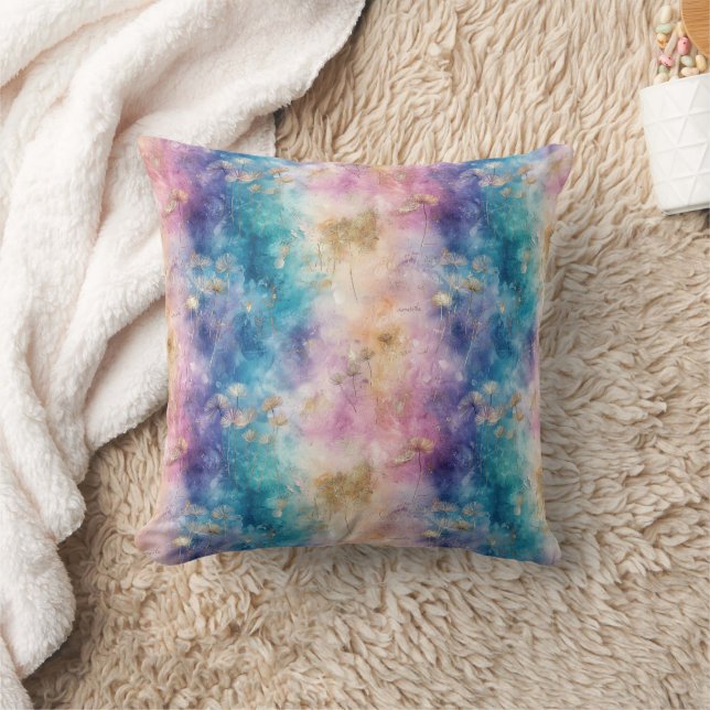Coussin Motif Abstrait de Pissenlit Vintage (2) (Couverture)