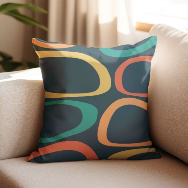 Coussin Motif Abstrait Décoratif Moderne du Milieu de Sièc (Créateur téléchargé)