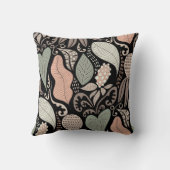 Coussin Motif abstrait floral sans couture (Verso)