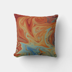 Coussin Motif abstrait fluide