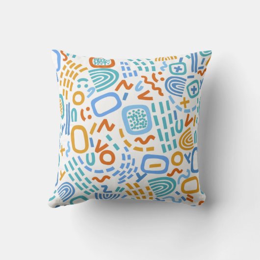 Coussin Motif Abstrait géométrique (Verso)