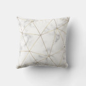 Coussin Motif abstrait géométrique doré (Verso)