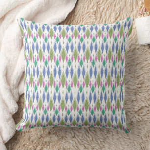 Coussin Motif abstrait géométrique simple multicolore