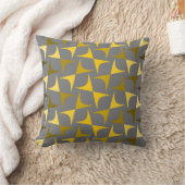 Coussin motif Abstrait jaune et gris (Couverture)