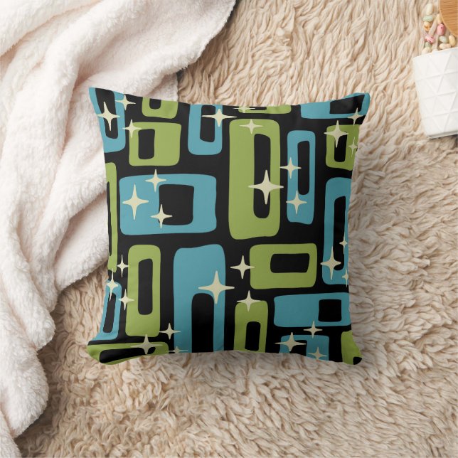 Coussin Motif Abstrait moderne du milieu du siècle (Couverture)