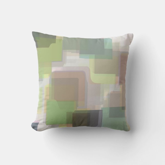 Coussin Motif Abstrait multicolore (Recto)