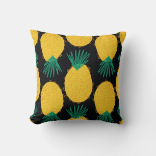 Coussin Motif abstrait sans ananas. Contemporain
