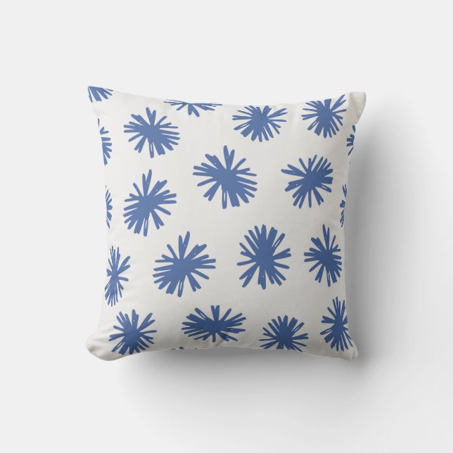 Coussin motif Abstrait sans soudure avec formes dessinées  (Recto)