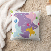 Coussin Motif abstrait tendance dans les couleurs violet e (Couverture)