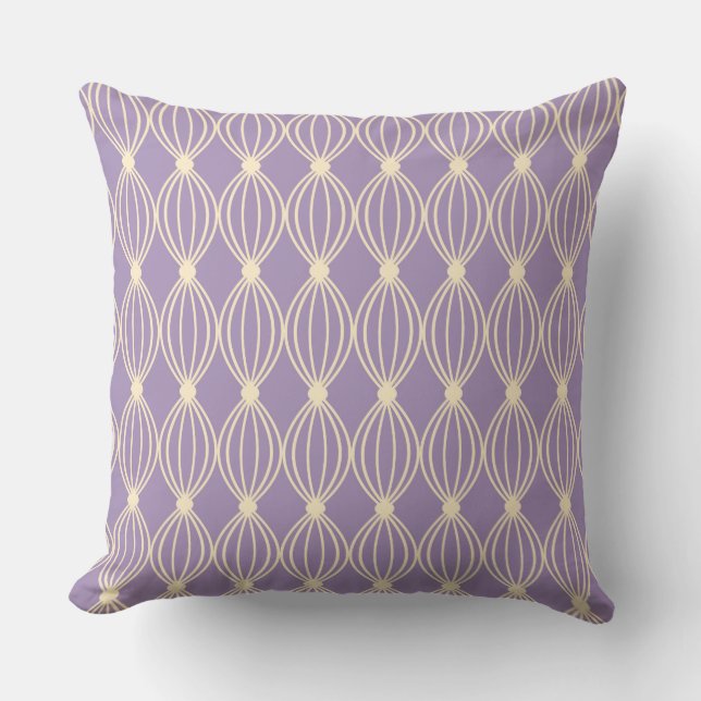 Coussin Motif Abstrait violet par stockeur (Recto)