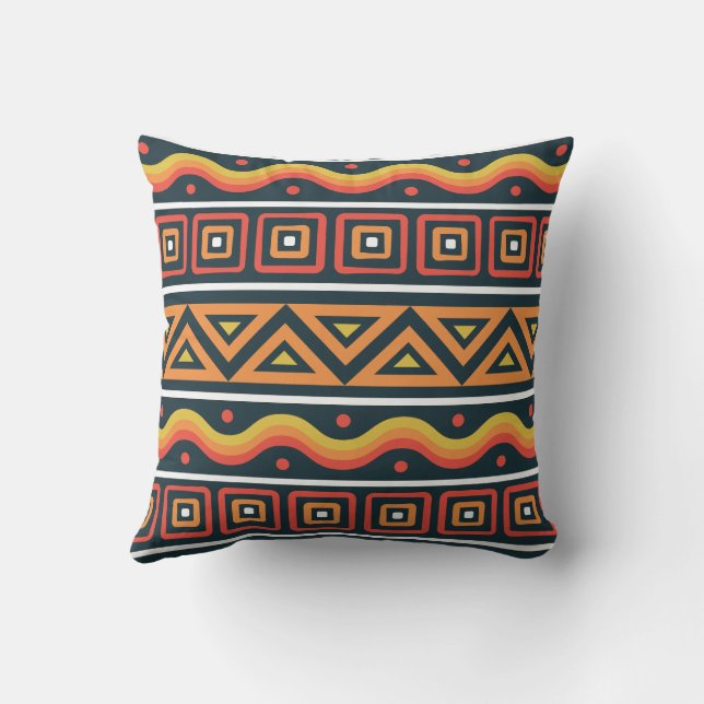 Coussin Motif africain (Verso)