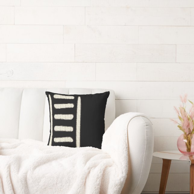 Coussin Motif africain en tissu boueux (Canapé)