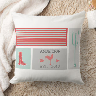 Coussin Motif agricole urbain