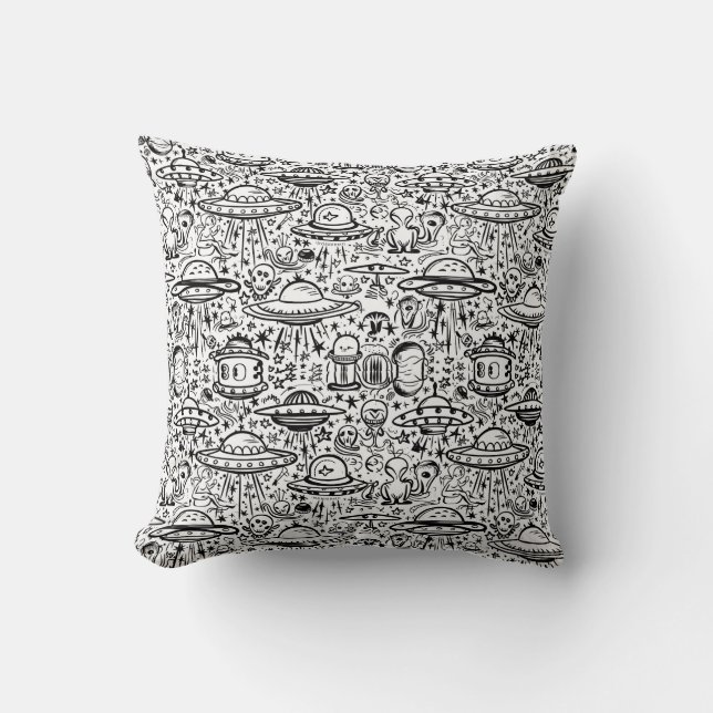 Coussin Motif Alien (Recto)