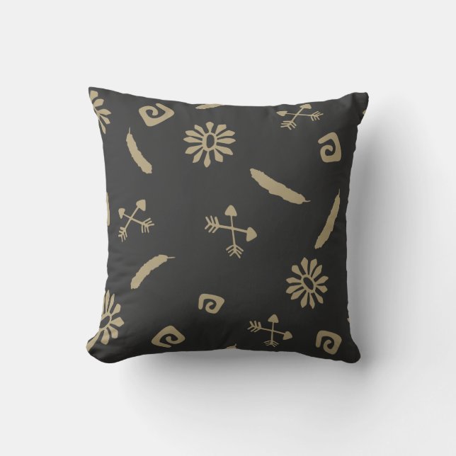 Coussin Motif américain transparent (Recto)