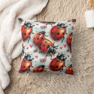 Coussin Motif Amour de Ladybug pour la Saint-Valentin