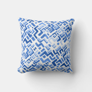 Coussin Motif aquarelle géométrique Abstrait sans couture