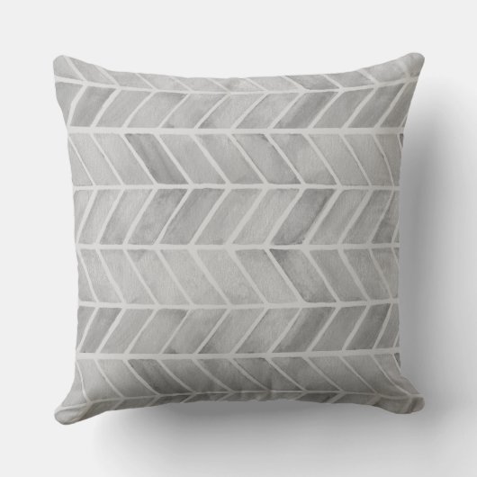 Coussin Motif aquarelle grise avec flèches (Verso)