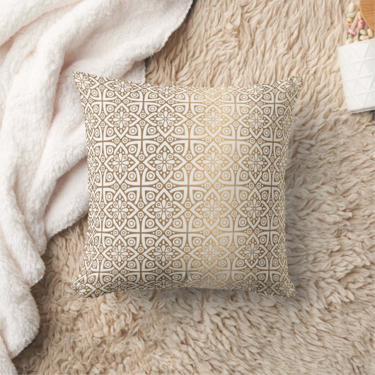 Coussin motif arabe or (Couverture)