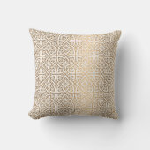 Coussin motif arabe or (Recto)