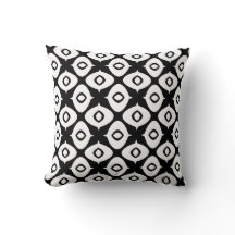 Motif arabesque symétrique noir et blanc gras