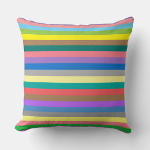 Coussin Motif arc-en-ciel coloré