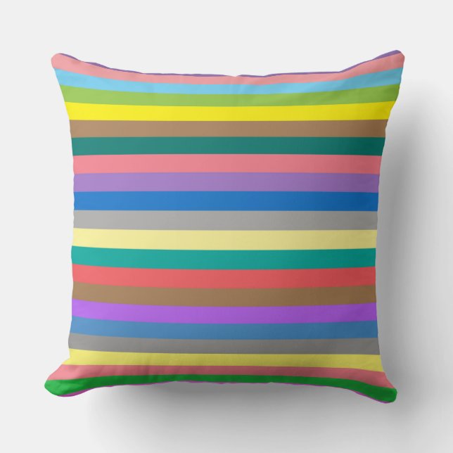 Coussin Motif arc-en-ciel coloré (Recto)