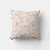 Coussin Motif arc-en-ciel Neutre Boho (Recto)