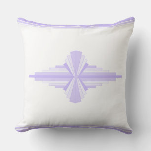 Coussin Motif Art déco à Lilac