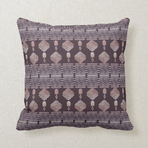 Coussin Motif autochtone tribal d'origine africaine