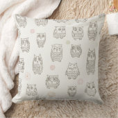 Coussin Motif avec chouettes (Couverture)