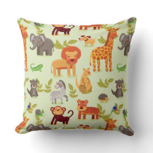Motif avec des animaux de bande dessinée