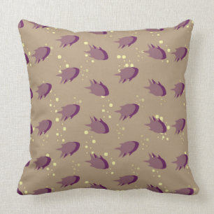Coussin motif avec des poissons