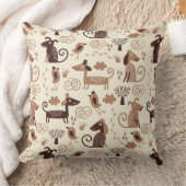 Coussin motif avec les chiens mignons (Couverture)