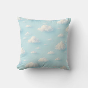 Coussin (motif avec nuage blanc souple)