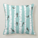 Coussin Motif avec oiseaux et arbres<br><div class="desc">motif vectoriel transparent avec oiseaux et arbres © et ® Bigstock® - Tous droits réservés.</div>