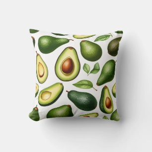 Coussin Motif Avocado