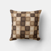 Coussin Motif aztèque géométrique d'arche moderne boho mar (Verso)