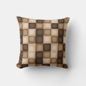 Coussin Motif aztèque géométrique d'arche moderne boho mar (Recto)