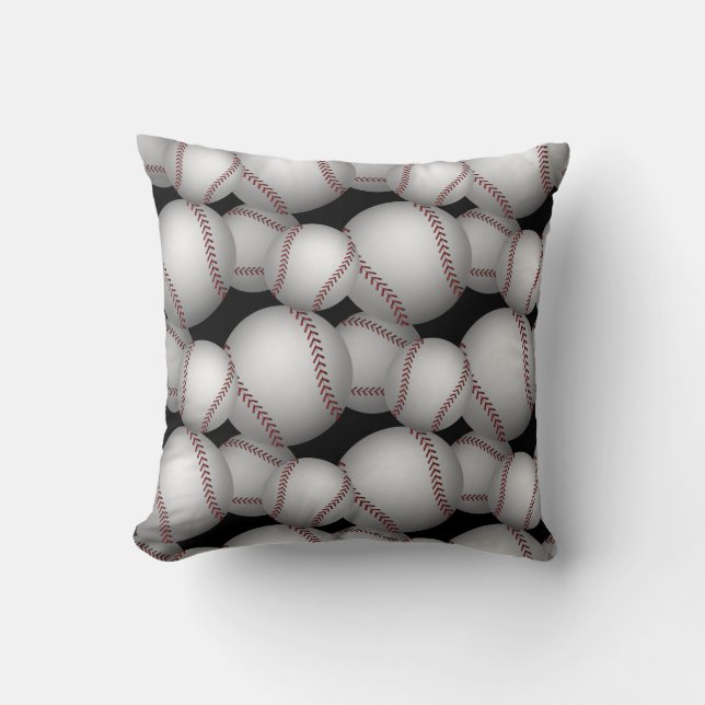 Coussin Motif Baseballs (Recto)