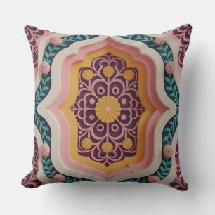 Coussin Motif Batik 3D Filigrane Pura Gate