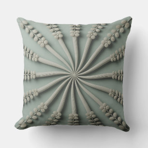 Coussin Motif batik 3D Galuh Spiral Vine