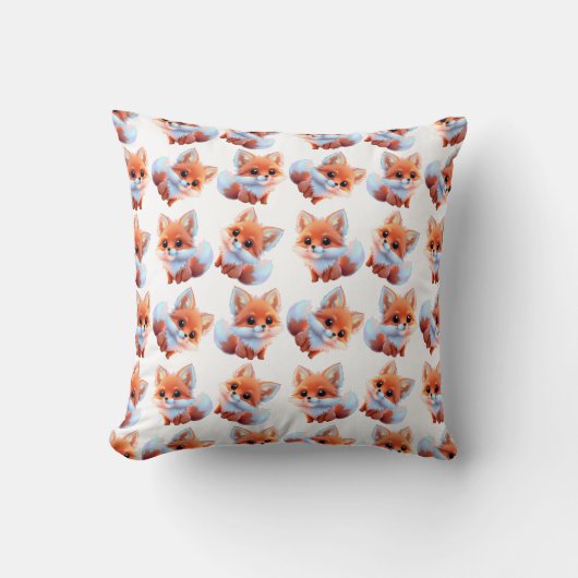 Coussin Motif bébé fox (Recto)