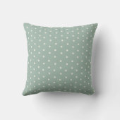 Coussin Motif bébé pois sur fond bleu vert (Verso)