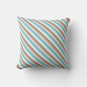 Coussin Motif blanc orange doux